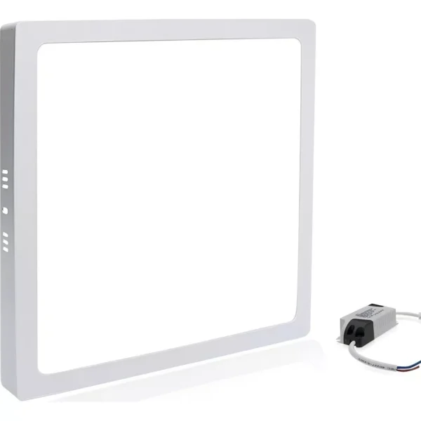 Plafon PVC Branco 25W Sobrep Quadrado 6K - Image 4