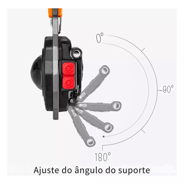 Lanterna Potente Mosquetão Isqueiro Abridor Multifunções - Image 7